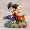 15cm Dragon Ball Goku and Krillin Milk Figure Model Statue Toy - Dragon Ball Z Toys