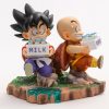 15cm Dragon Ball Goku and Krillin Milk Figure Model Statue Toy 2 - Dragon Ball Z Toys