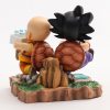 15cm Dragon Ball Goku and Krillin Milk Figure Model Statue Toy 3 - Dragon Ball Z Toys