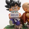 15cm Dragon Ball Goku and Krillin Milk Figure Model Statue Toy 4 - Dragon Ball Z Toys