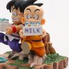 15cm Dragon Ball Goku and Krillin Milk Figure Model Statue Toy 5 - Dragon Ball Z Toys