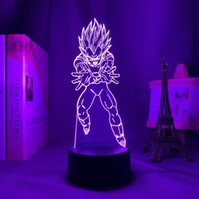 thumbnail image 2 of Dragon Ball Z Goku Super Saiyan LED Light Lamp - Anime Room Decor, Blue, Official Gift 2 of 2