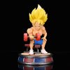 Dragon Ball Son Goku Bodybuilding muscle Lifting dumbbells Ver PVC Action Figure Model Toy 17cm 4 - Dragon Ball Z Toys