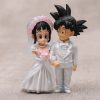 Dragon Ball Wedding Son Goku Chichi Small Size 9cm Decoration Collection Figure Toy Model Figurine - Dragon Ball Z Toys