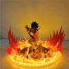 Dragon Ball Z Son Goku Kamehameha Anime Figure GK Super Saiyan LED Light PVC Action Figure 4 - Dragon Ball Z Toys