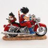 DragonBall Z Goku Gohan Riding Motorcycle Collectible Figure Model Doll Decoration Toy 2 - Dragon Ball Z Toys